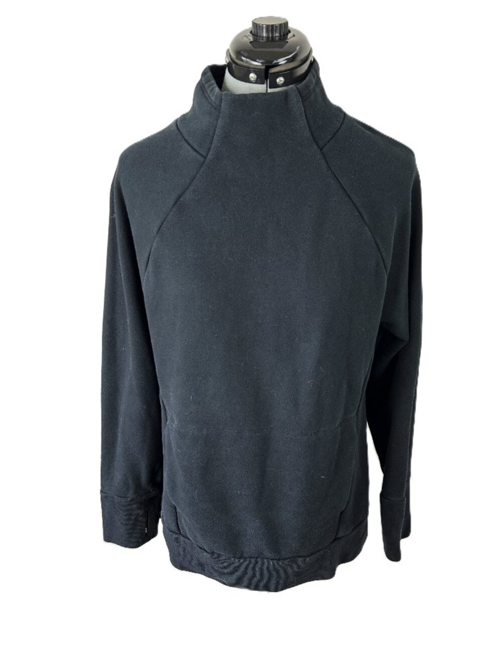 Fabletics Zaylee funnel neck mock sweatshirt Faded Black M